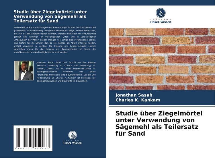 Produktbild: Studie &uuml;ber Ziegelm&ouml;rtel unter Verwendung von S&auml;gemehl als Teilersatz f&uuml;r Sand