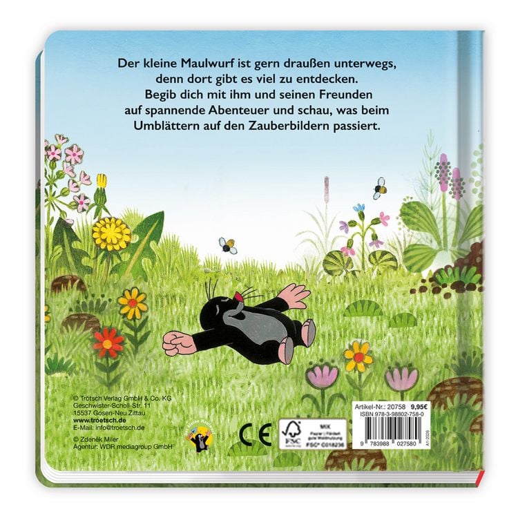 Produktbild: TR&Ouml;TSCH - Der kleine Maulwurf Zauberbilder-Buch| Ab 18 Monate