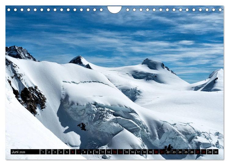 Produktbild: Monte Rosa Classic - Die klassische Tour um das Monte Rosa Massiv (Wandkalender 2026 DIN A4 quer), CALVENDO Monatskalender