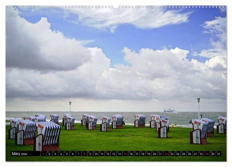 Produktbild: Norderney - von barfu&szlig; bis Lackschuh (hochwertiger Premium Wandkalender 2026 DIN A2 quer), Kunstdruck in Hochglanz