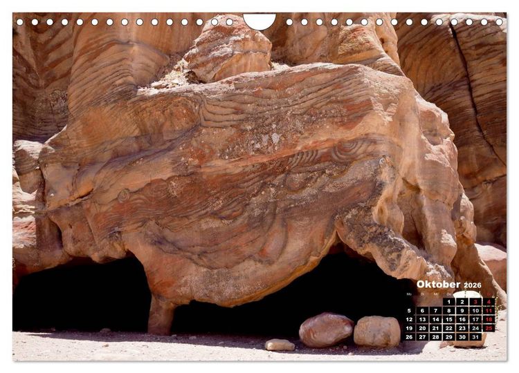 Produktbild: Petra - Felsenstadt in der W&uuml;ste (Wandkalender 2026 DIN A4 quer), CALVENDO Monatskalender