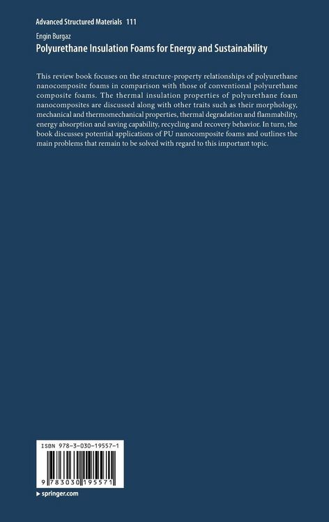 Produktbild: Polyurethane Insulation Foams for Energy and Sustainability