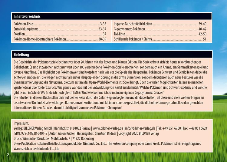 Produktbild: Die inoffizielle Pokémon-Übersicht für Schwert & Schild