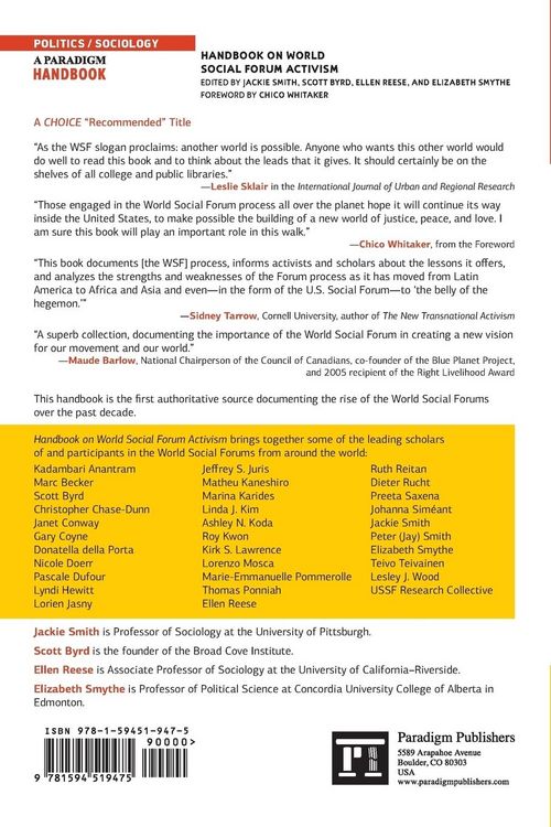 Produktbild: Handbook on World Social Forum Activism