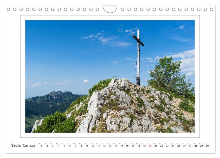 Produktbild: Unterwegs in den Chiemgauer Alpen (Wandkalender 2026 DIN A4 quer), CALVENDO Monatskalender