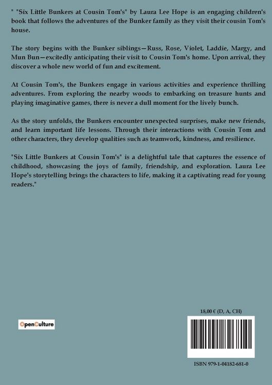 Produktbild: Six Little Bunkers at Cousin Tom's