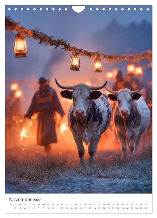 Produktbild: Die Liebe zur Kuh (Wandkalender 2027 DIN A4 hoch), CALVENDO Monatskalender