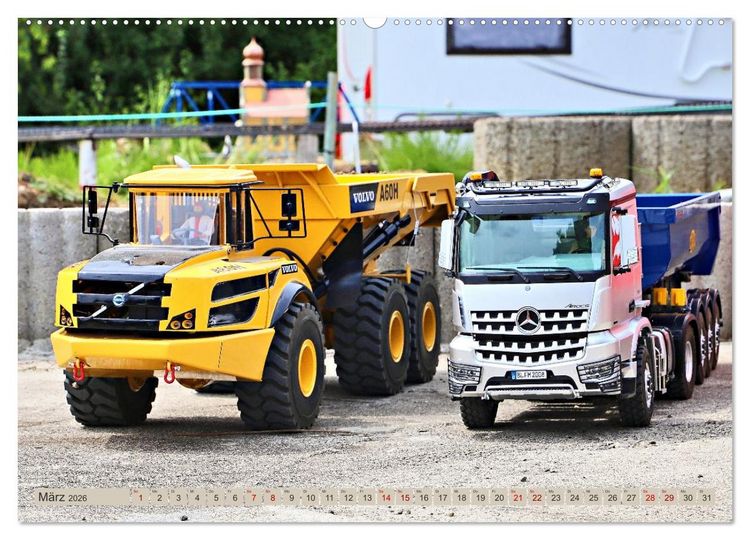 Produktbild: LKW Modelle beim Dampfmodellbautreffen in Bisingen (hochwertiger Premium Wandkalender 2026 DIN A2 quer), Kunstdruck in Hochglanz