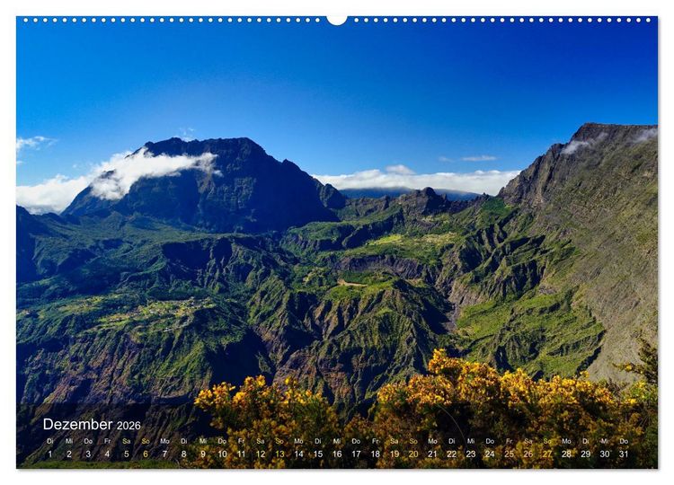 Produktbild: La Reunion - Traumhafte K&uuml;sten und Hochgebirge (hochwertiger Premium Wandkalender 2026 DIN A2 quer), Kunstdruck in Hochglanz