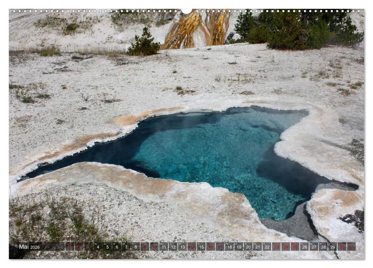 Produktbild: Farben des Yellowstone National Park 2026 (Wandkalender 2026 DIN A2 quer), CALVENDO Monatskalender