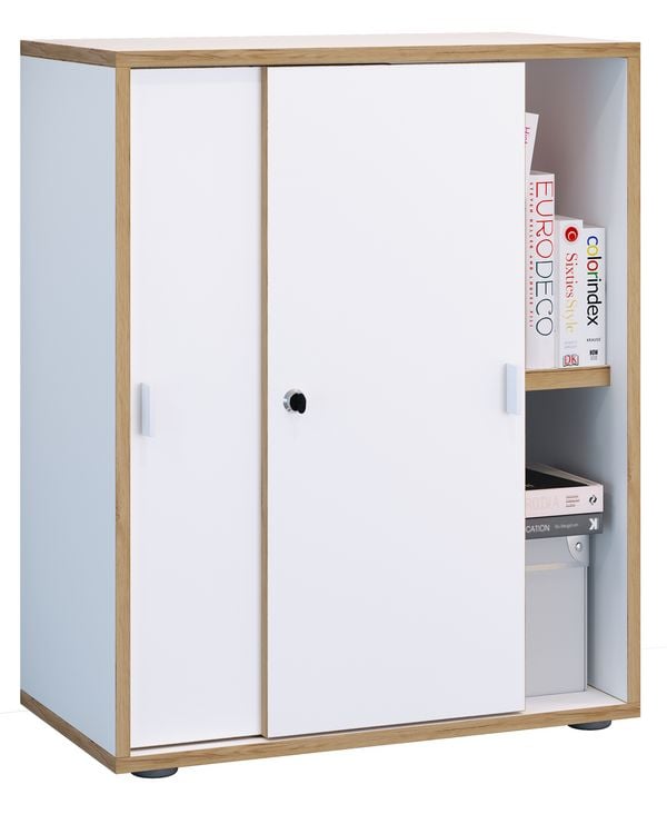 VCM Wäscheschrank mit 3 Fächern & Türen Rislo CL XL in Weiß günstig