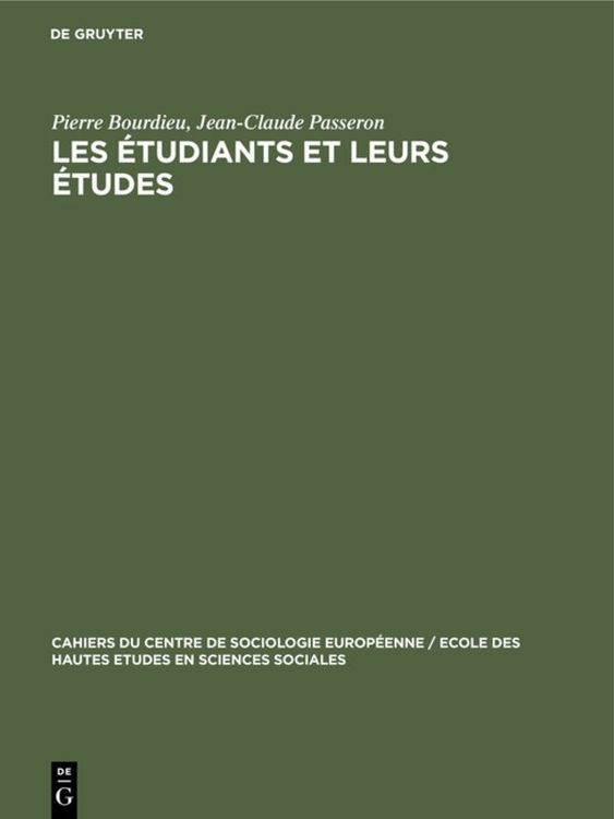 Produktbild: Les &eacute;tudiants et leurs &eacute;tudes