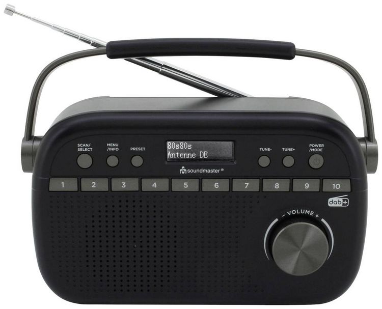 Produktbild: Soundmaster DAB280SW Taschenradio DAB+, UKW Schwarz