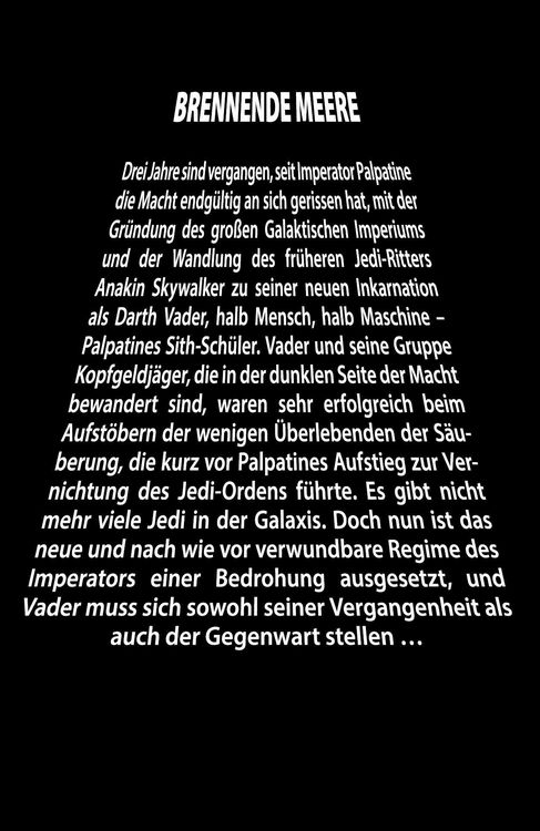 Produktbild: Star Wars Comics: Darth Vader (Ein Comicabenteuer): Brennende Meere