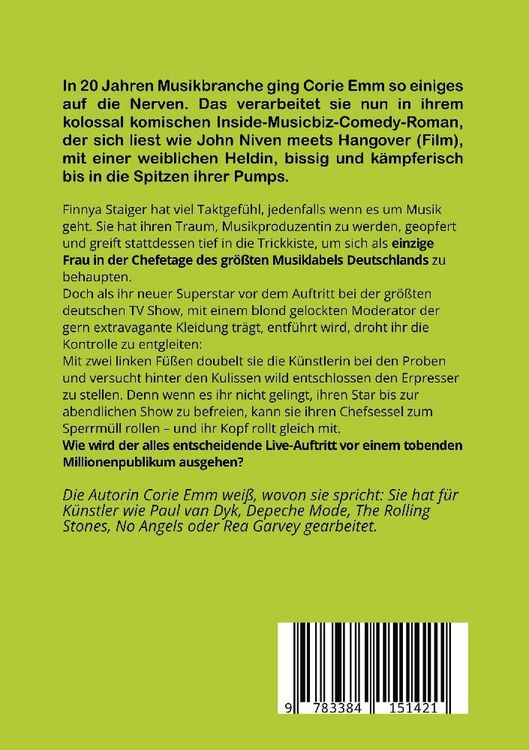 Produktbild: Die Plattenbossin, ein Inside Musicbiz Comedy Roman