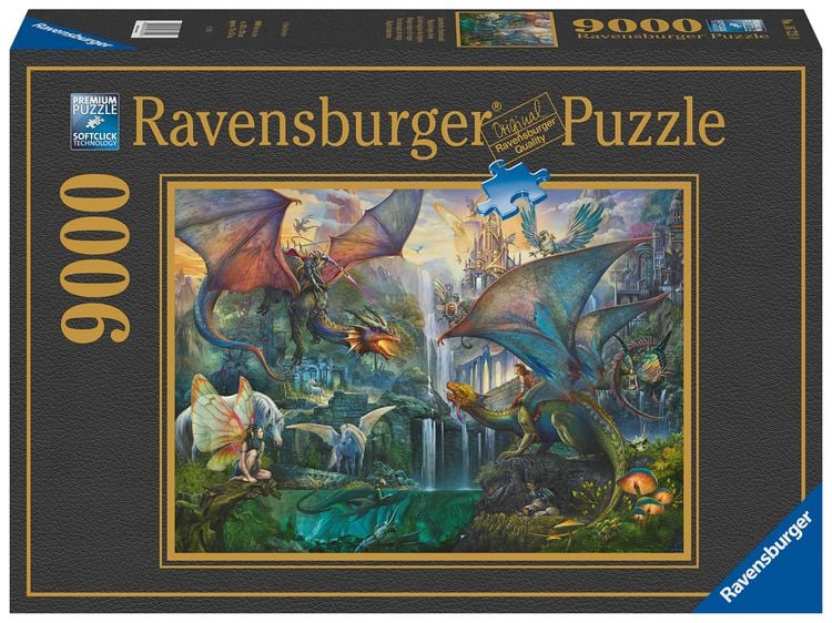 Produktbild: Erwachsenenpuzzle 9000 Teile - Zauberhafter Drachenwald
