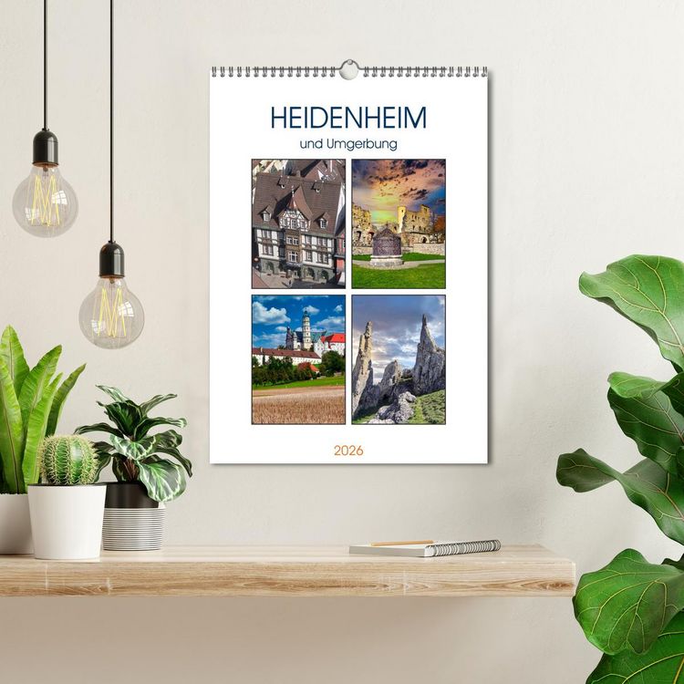 Produktbild: Heidenheim und Umgebung (Wandkalender 2026 DIN A3 hoch), CALVENDO Monatskalender