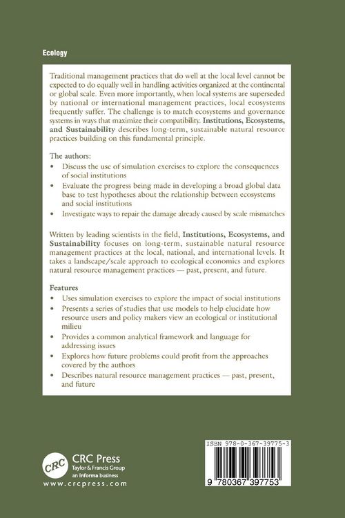 Produktbild: Institutions, Ecosystems, and Sustainability
