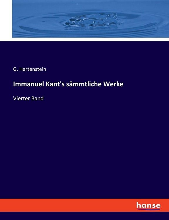 Produktbild: Immanuel Kant's s&auml;mmtliche Werke