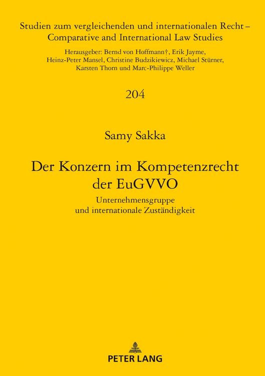Produktbild: Der Konzern im Kompetenzrecht der EuGVVO