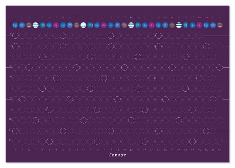 Produktbild: Perlenkalender (Tischkalender 2026 DIN A5 quer), CALVENDO Monatskalender
