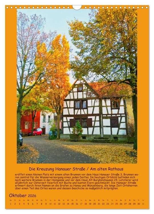 Produktbild: Gut 800 Jahre Burgholzhausen. Ein Ortsportr&auml;t in Wort und Bild 2026 (Wandkalender 2026 DIN A3 hoch), CALVENDO Monatskalender