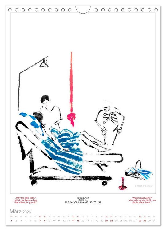 Produktbild: TOTENTANZ HERRENWAHL Haiku Zenga Photo DANCE OF DEATH MEN'S CHOICE (Wandkalender 2026 DIN A4 hoch), CALVENDO Monatskalender
