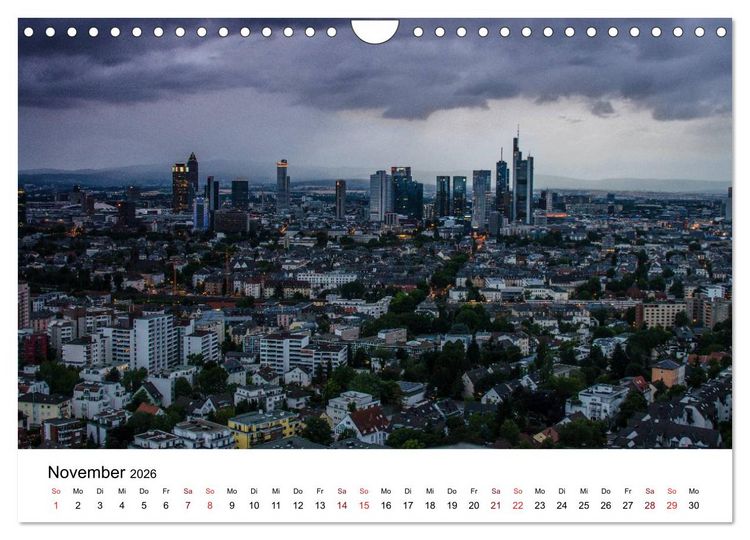 Produktbild: Frankfurt am Main bei Tag und Nacht (Wandkalender 2026 DIN A4 quer), CALVENDO Monatskalender