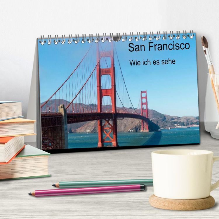 Produktbild: San Francisco - Wie ich es sehe (Tischkalender 2026 DIN A5 quer), CALVENDO Monatskalender