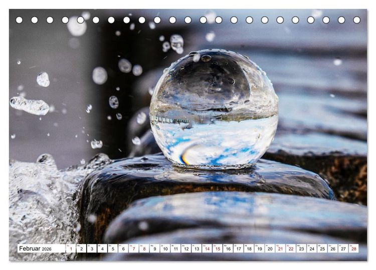 Produktbild: Lensball-Fotografie am Meer (Tischkalender 2026 DIN A5 quer), CALVENDO Monatskalender