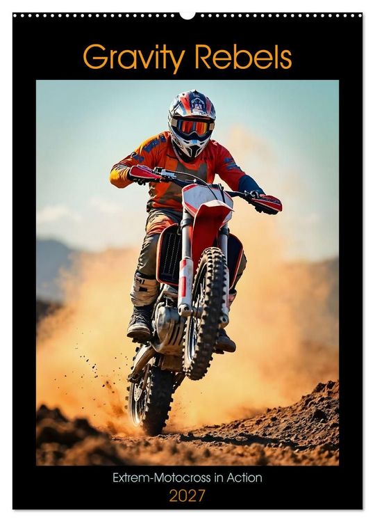 Produktbild: Gravity Rebels - Extrem-Motocross in Action (Wandkalender 2027 DIN A2 hoch), CALVENDO Monatskalender