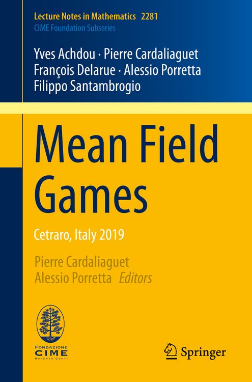 Produktbild: Mean Field Games