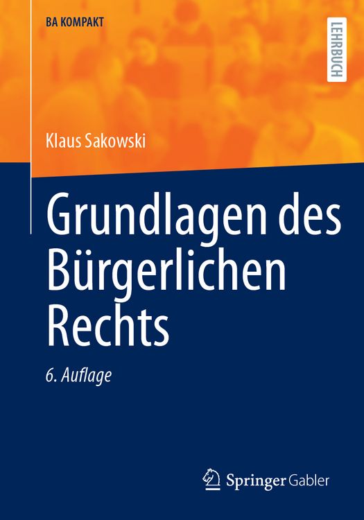Produktbild: Grundlagen des B&uuml;rgerlichen Rechts