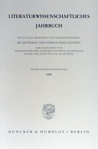 Produktbild: Literaturwissenschaftliches Jahrbuch.
