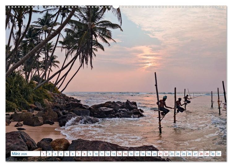 Produktbild: Sri Lanka, tropisches Inselparadies (hochwertiger Premium Wandkalender 2026 DIN A2 quer), Kunstdruck in Hochglanz