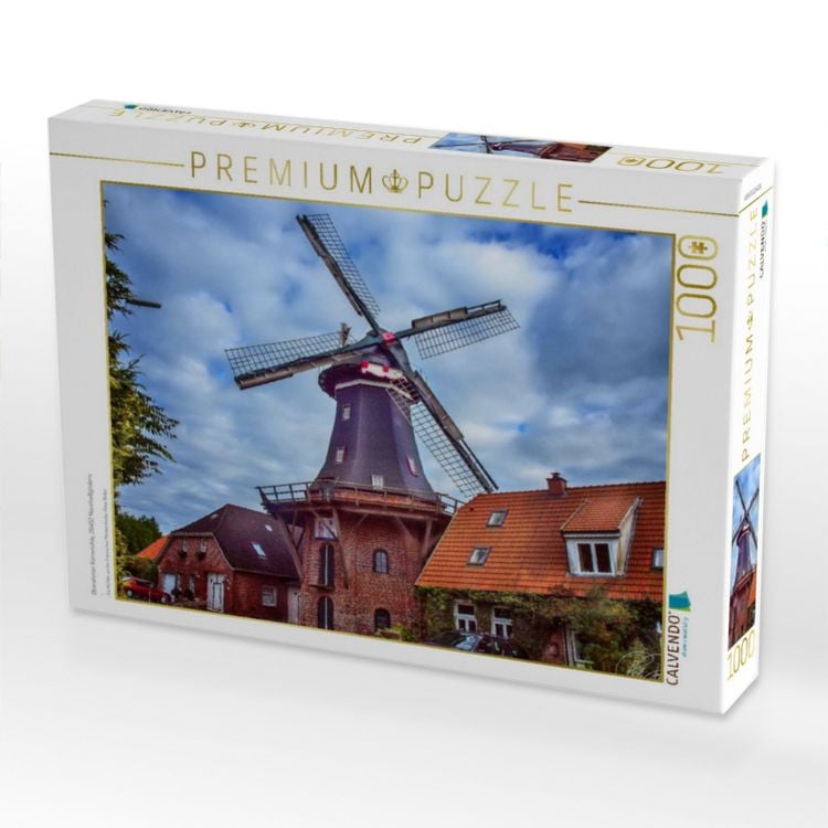 Produktbild: CALVENDO Puzzle Oberahmer Kornm&uuml;hle, 26452 Neustadtg&ouml;dens | 1000 Teile Lege-Gr&ouml;&szlig;e 64x48cm Foto-Puzzle f&uuml;r gl&uuml;ckliche Stunden