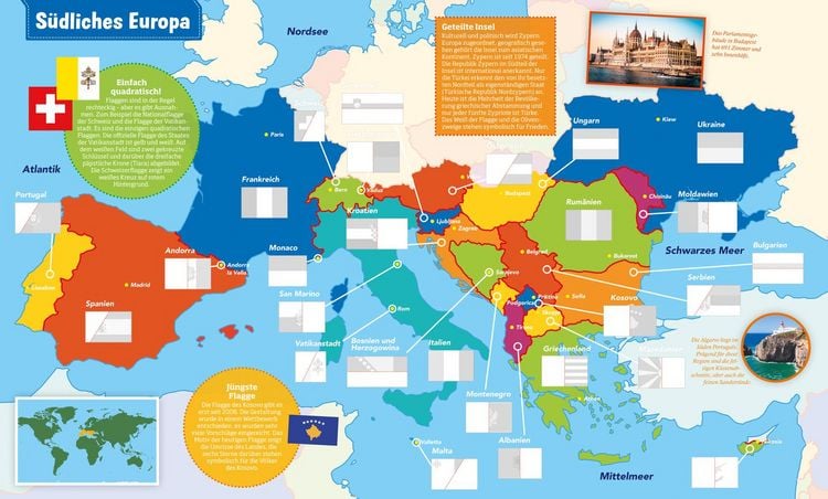Produktbild: WAS IST WAS Sticker-Atlas Flaggen