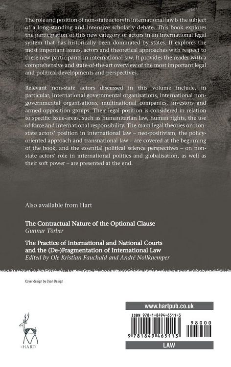 Produktbild: Non-State Actors in International Law