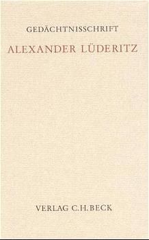 Produktbild: Ged&auml;chtnisschrift f&uuml;r Alexander L&uuml;deritz