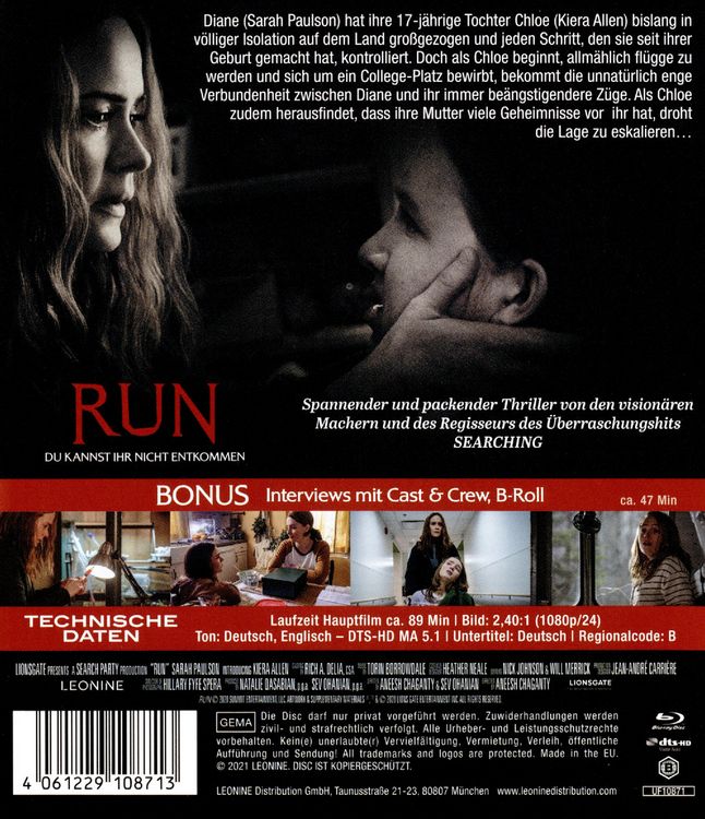 Produktbild: Run - Du kannst ihr nicht entkommen
