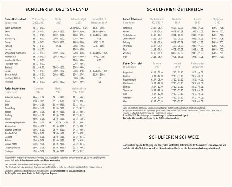 Produktbild: Kombitimer schwarz mittel 2027