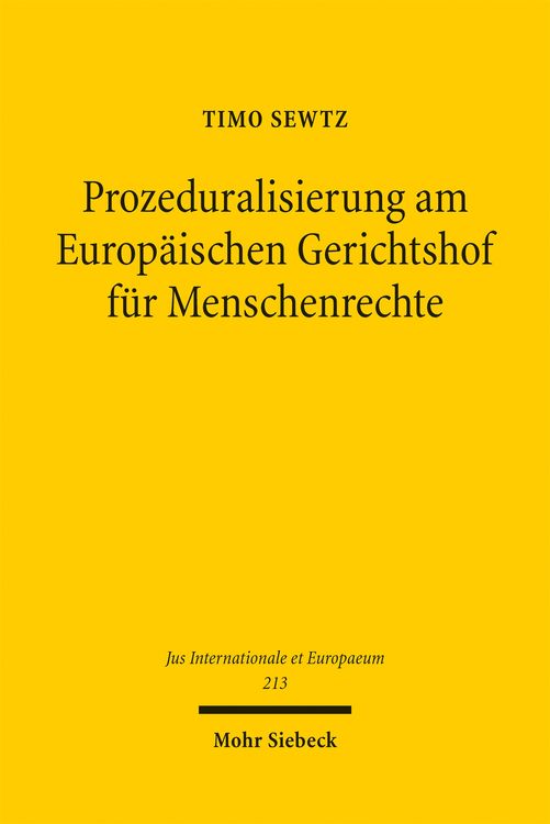 Produktbild: Prozeduralisierung am Europ&auml;ischen Gerichtshof f&uuml;r Menschenrechte