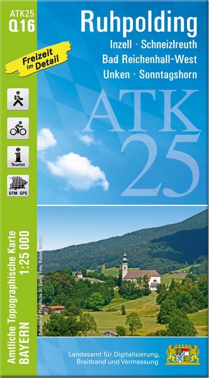 Produktbild: ATK25-Q16 Ruhpolding (Amtliche Topographische Karte 1:25000)