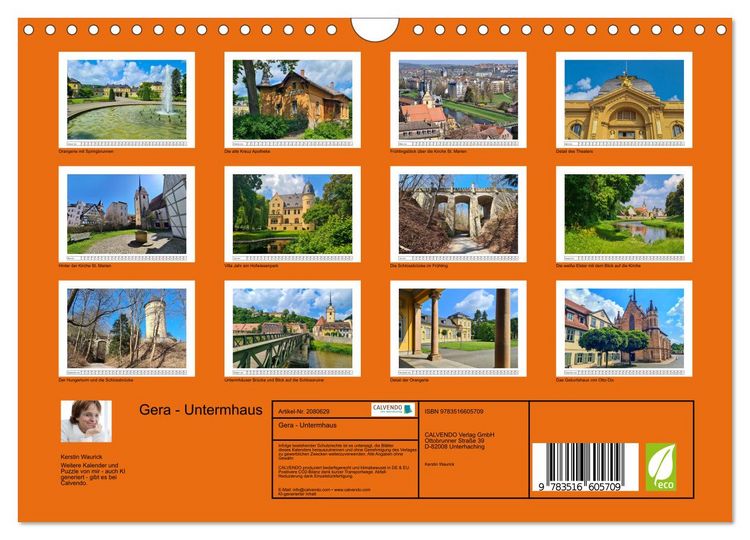 Produktbild: Gera - Untermhaus (Wandkalender 2026 DIN A4 quer), CALVENDO Monatskalender