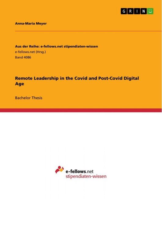 Produktbild: Remote Leadership in the Covid and Post-Covid Digital Age