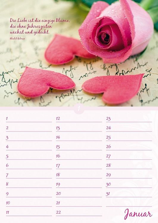 Produktbild: Geburtstagskalender Bl&uuml;tenpracht - immerw&auml;hrend - (21 x 30)