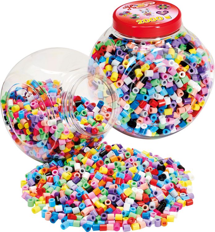 Produktbild: Hama 8588 - Dose mit Perlen , Maxi, bunt, 2000 Stück