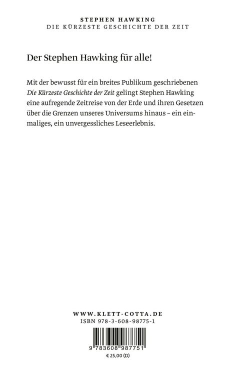 Produktbild: Die k&uuml;rzeste Geschichte der Zeit