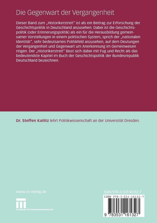 Produktbild: Die Gegenwart der Vergangenheit