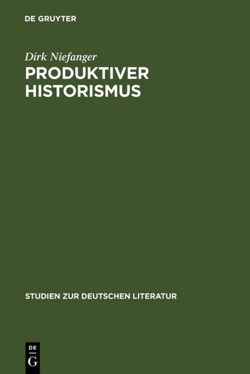 Produktbild: Produktiver Historismus